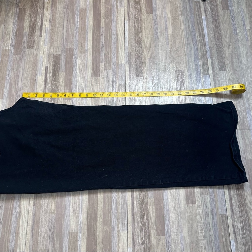 H&M Women’s Relaxed Fit Wide Leg Black Jeans Size 16 - Picture 7 of 9